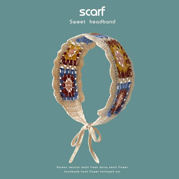 Handmade Crochet Boho Headband - Summer's Perfect Accessory: GREEN