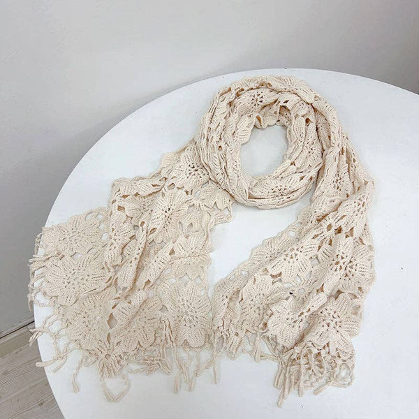 Scarvii - Boho Crochet Shawl Scarf: 2