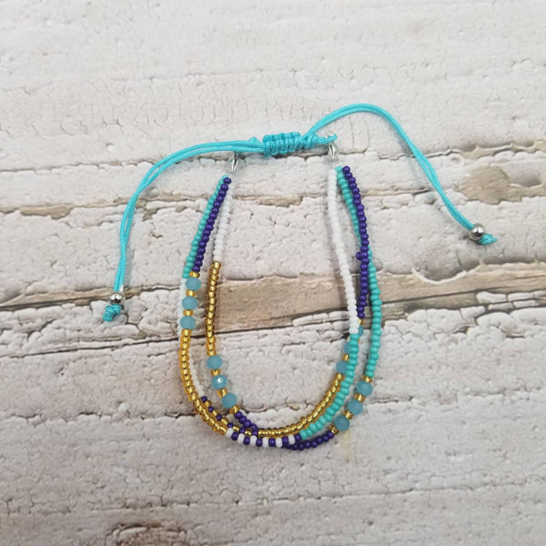 Boho Layered Colorful Beads Bracelet: NO.5