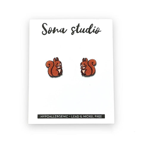 Squirrel Earrings