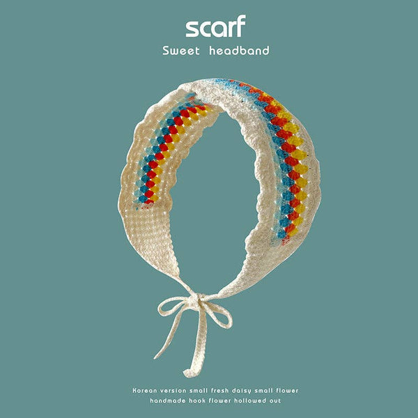 Handmade Crochet Boho Headband - Summer's Perfect Accessory: GREEN