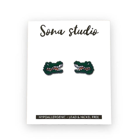 Alligator Earrings