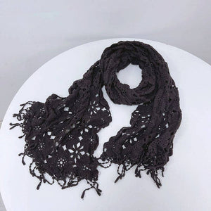 Scarvii - Boho Crochet Shawl Scarf: 2