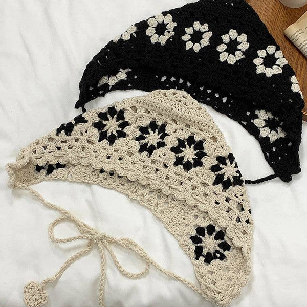 Handmade Crochet Vintage Hat: WHITE