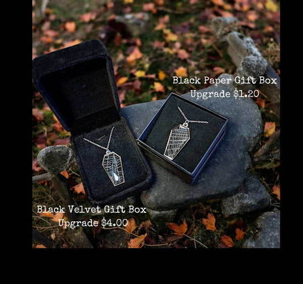 Real Spiderweb Coffins Silver (Necklace)