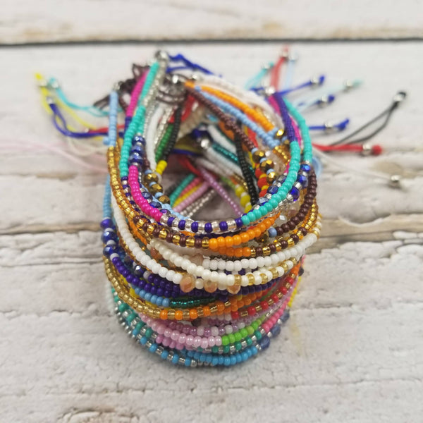 Boho Layered Colorful Beads Bracelet: NO.5