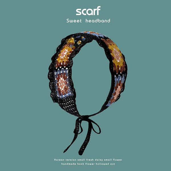 Handmade Crochet Boho Headband - Summer's Perfect Accessory: GREEN