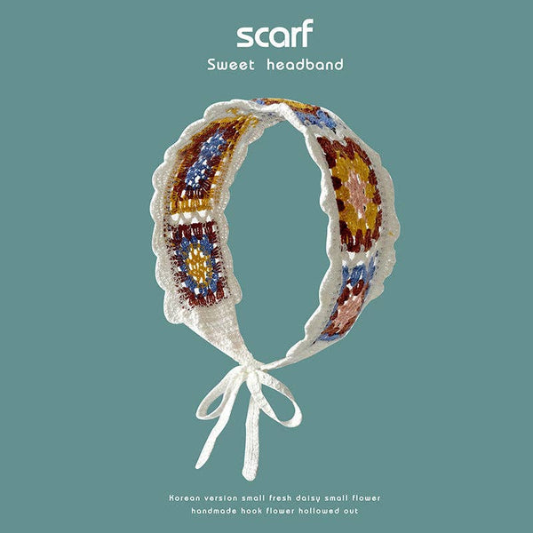 Handmade Crochet Boho Headband - Summer's Perfect Accessory: GREEN