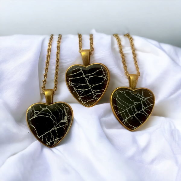 Spiderweb Hearts (Necklace)