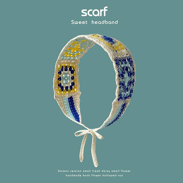 Handmade Crochet Boho Headband - Summer's Perfect Accessory: GREEN