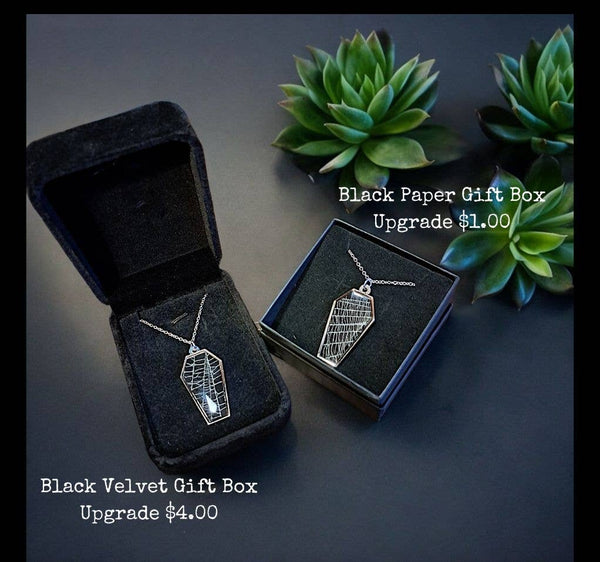 Real Spiderweb Coffins Silver (Necklace)