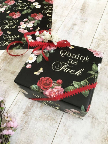 Quaint as Fuck Wrapping Paper Sheet