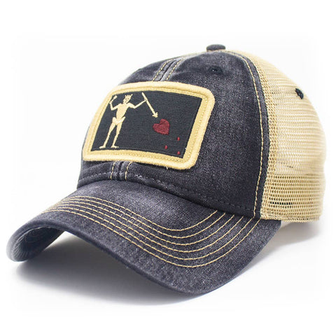 Blackbeard Pirate Flag Trucker Hat