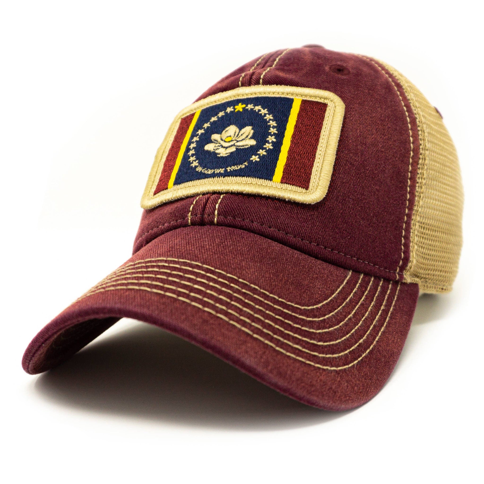 Mississippi "In God We Trust" Flag Patch Trucker Hat
