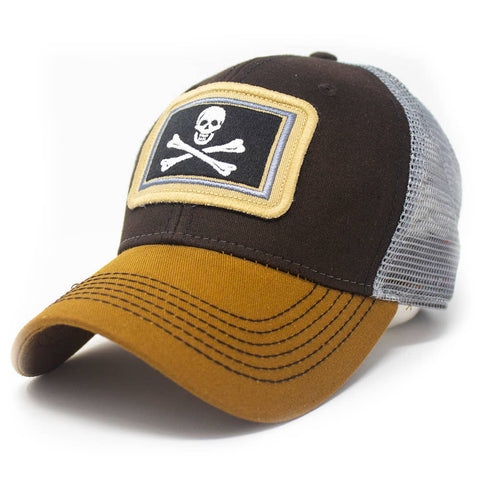 Calico Jack's Jolly Roger Flag Structured Trucker Hat