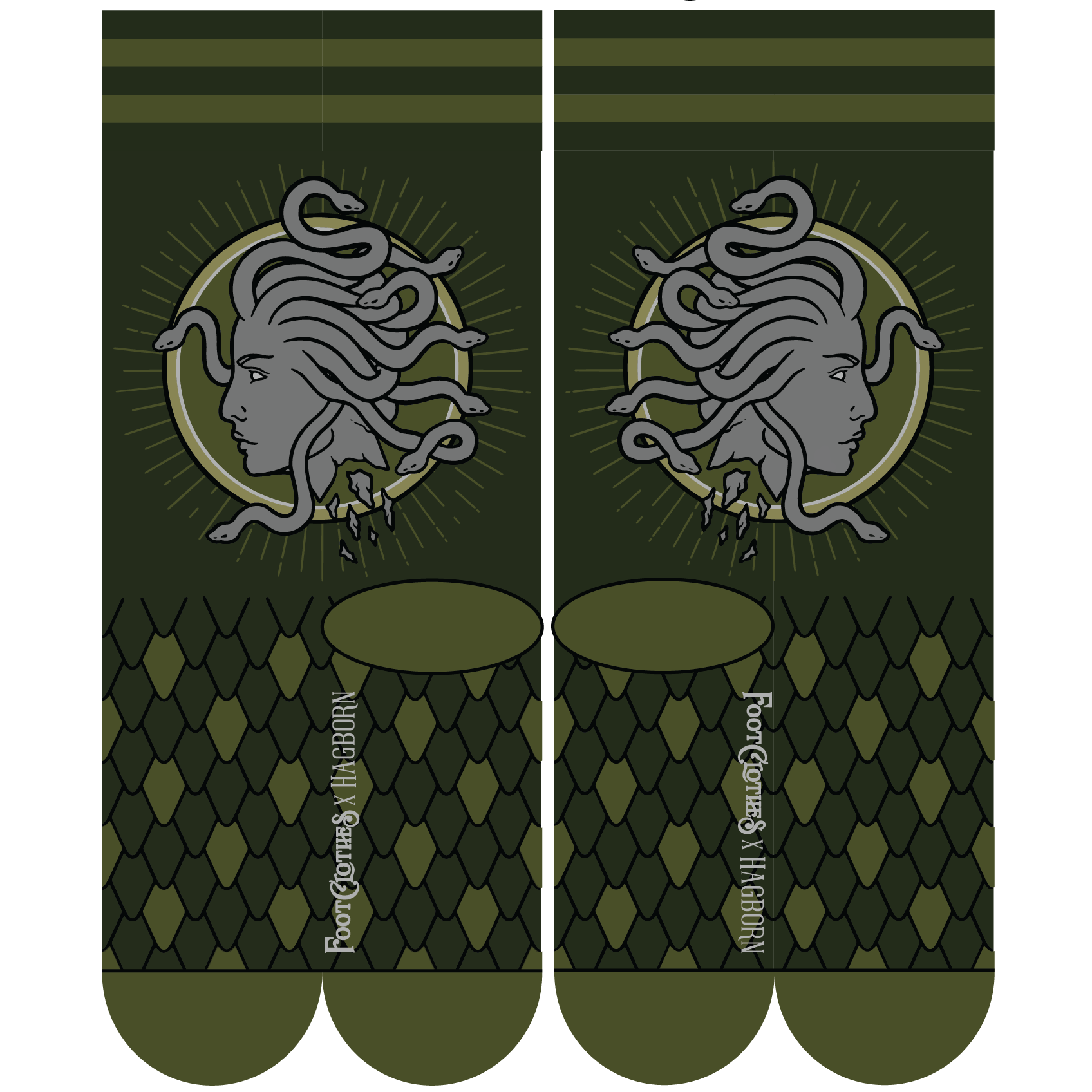 PREORDER Medusa FootClothes x Hagborn Collab Socks