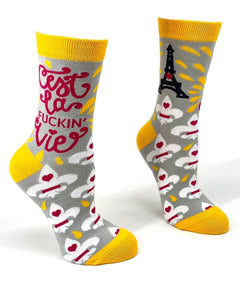 Cest la Fuckin' Vie Ladies' Crew Socks