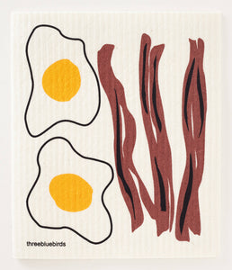 Bacon and Eggs Swedish Dishcloth