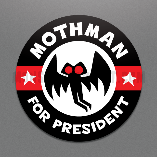 Mothman For President Campaign Sticker