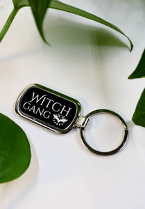 Witch Gang Engraved Metal Keychain