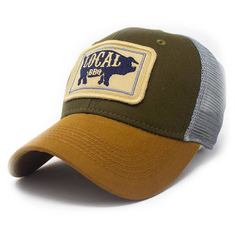 Olive - Structured Local BBQ Pig Everyday Trucker Hat