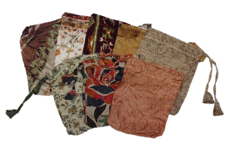 Neutral Sari Pouch Gift Bag