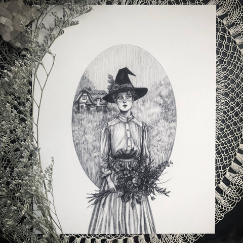 Flora Fine Art Print - Cottage Witch