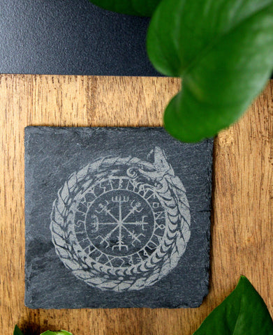 Nordic Engraved Slate Coaster