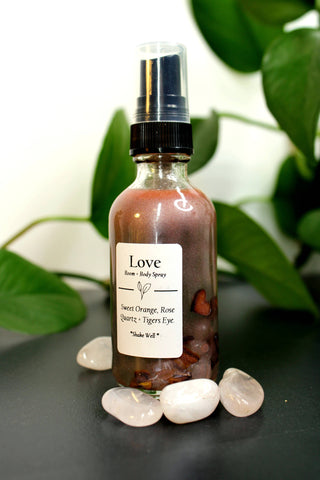 Sweet Orange, Rose Quartz: Love Room + Body Spray