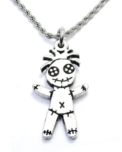 Cute Voodoo Doll Single Charm Necklace Witchcraft Halloween