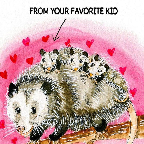 Possum Mom Birthday - Funny Birthday Card