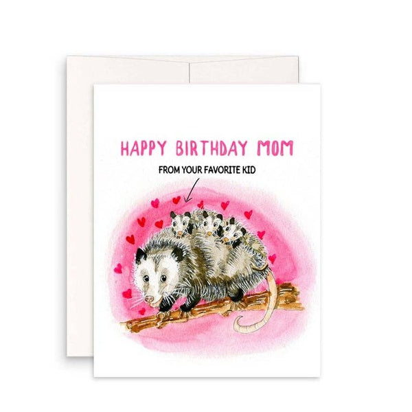 Possum Mom Birthday - Funny Birthday Card