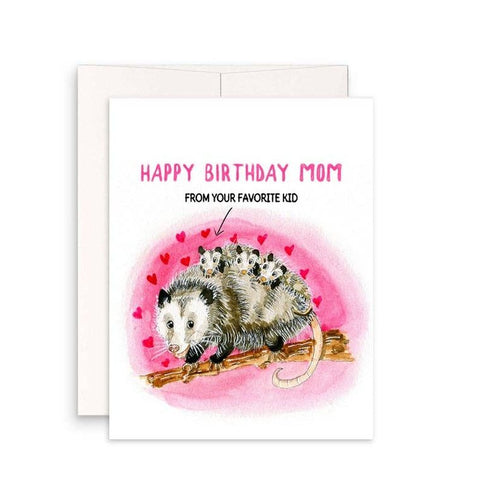 Possum Mom Birthday - Funny Birthday Card