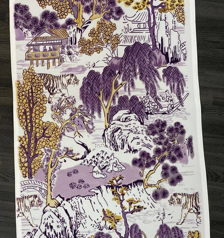 Collegiate Toile Tea Towel