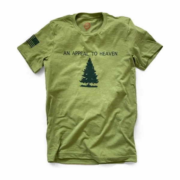 An Appeal to Heaven Flag Shirt, Green: Large