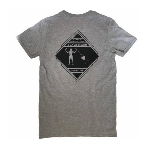 Blackbeard T-Shirt S/S, Heather Grey