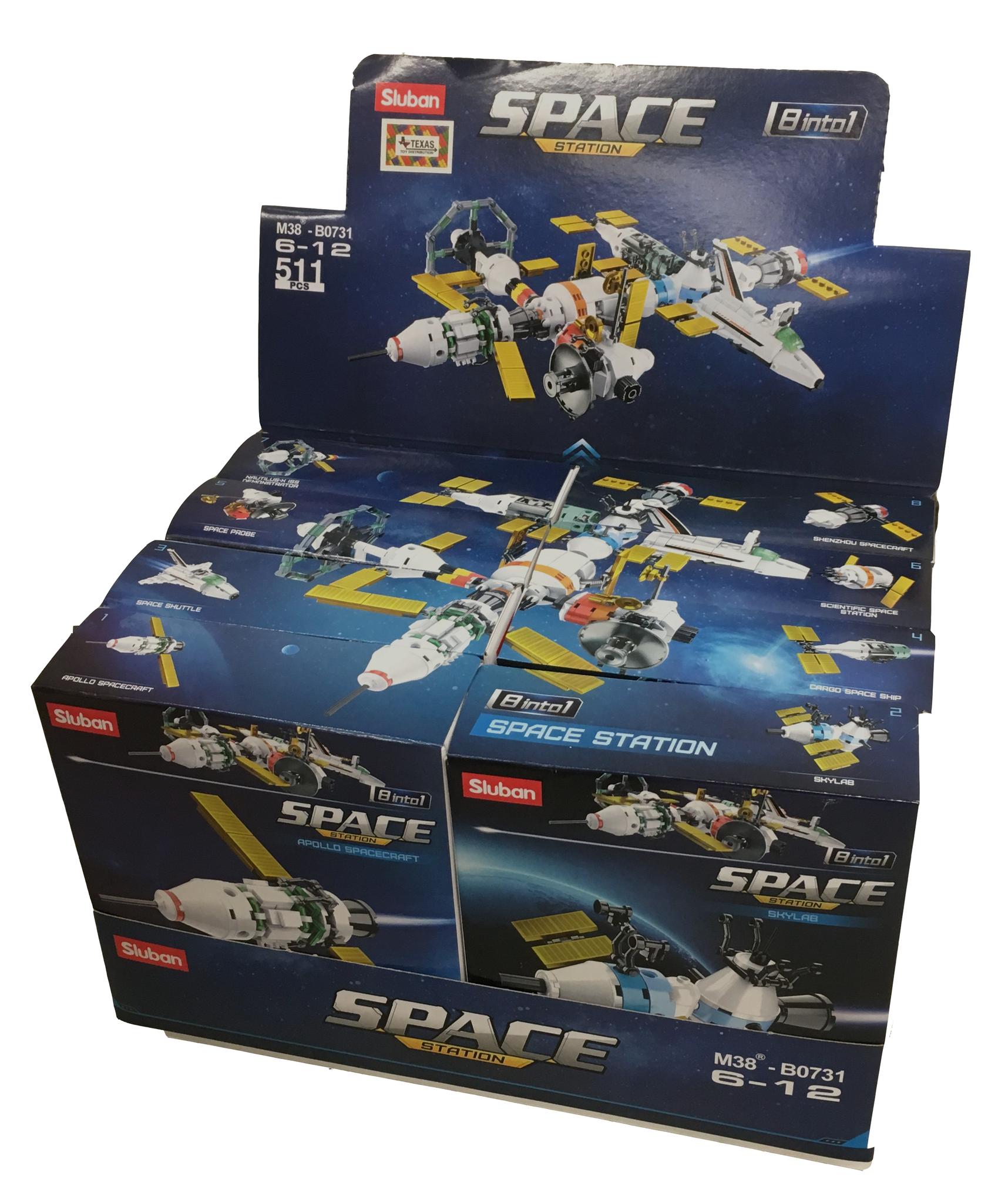 Space International Space Station Building Brick Display Set