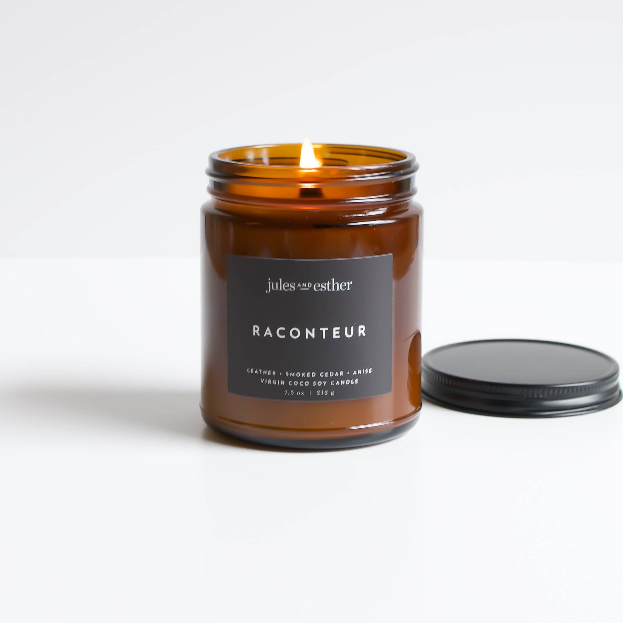 Raconteur: Wooden Wick + Virgin Coco Soy Candle