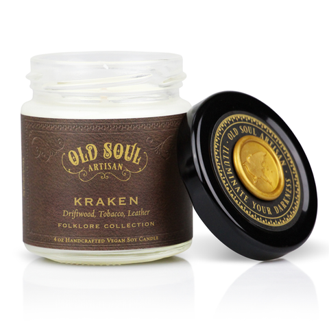 Kraken - 4 ounce soy candle - Scandinavian Folklore Inspired