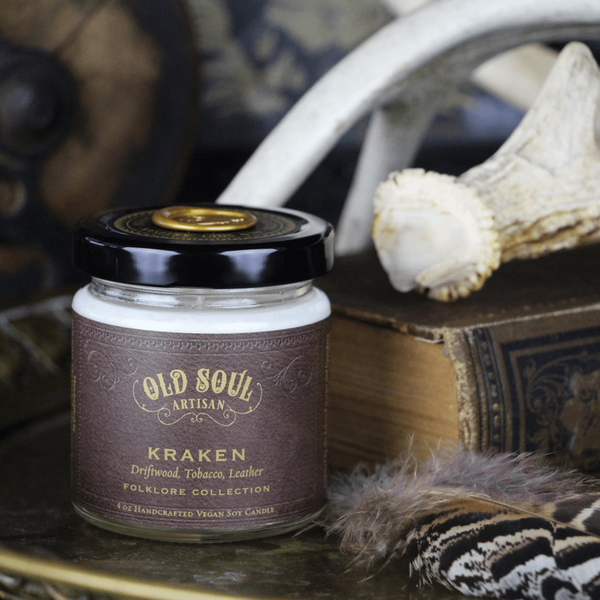 Kraken - 4 ounce soy candle - Scandinavian Folklore Inspired