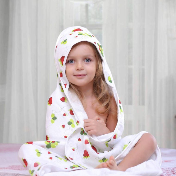 Strawberry - Bamboo Hooded Towel