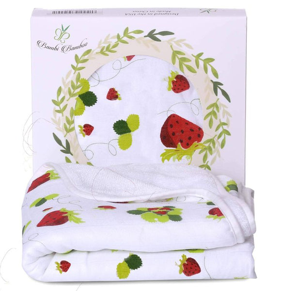 Strawberry - Bamboo Hooded Towel