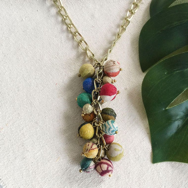 Cascading Kantha Necklace