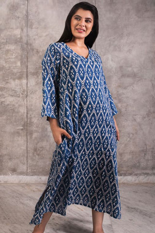 Lajita Cotton Block Print Kaftan