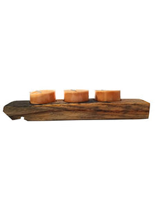 Bourbon Barrel Stave Tealight Holder