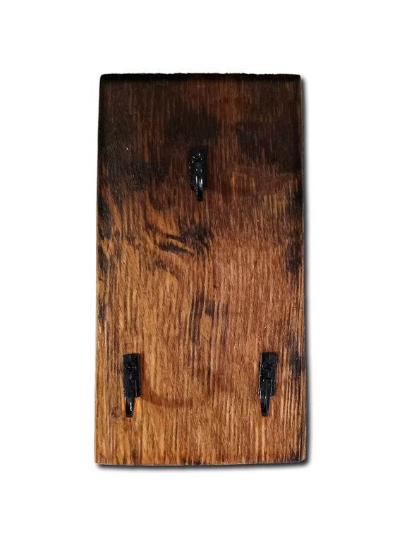 Bourbon Barrel Stave Wall Hanging Key Rack