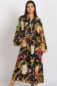 Black Kimono Robe