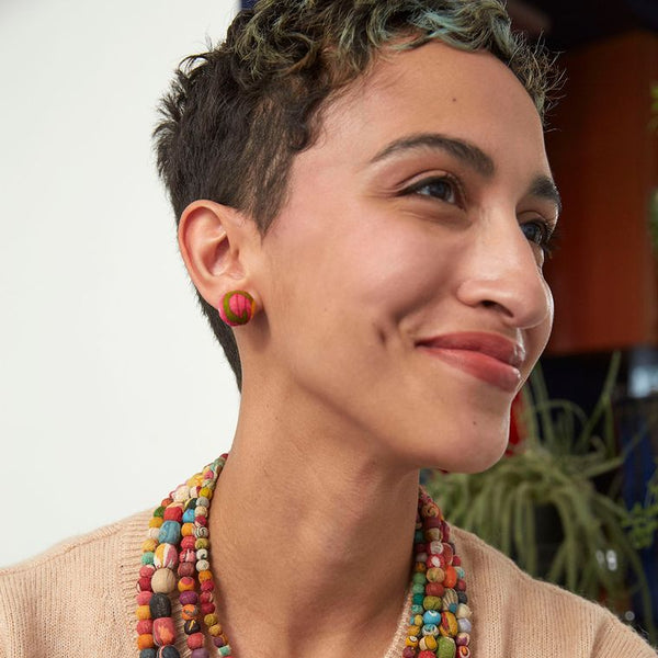 Kantha Betty Posts Sari Jewelry Handmade in India Eco-Conscious